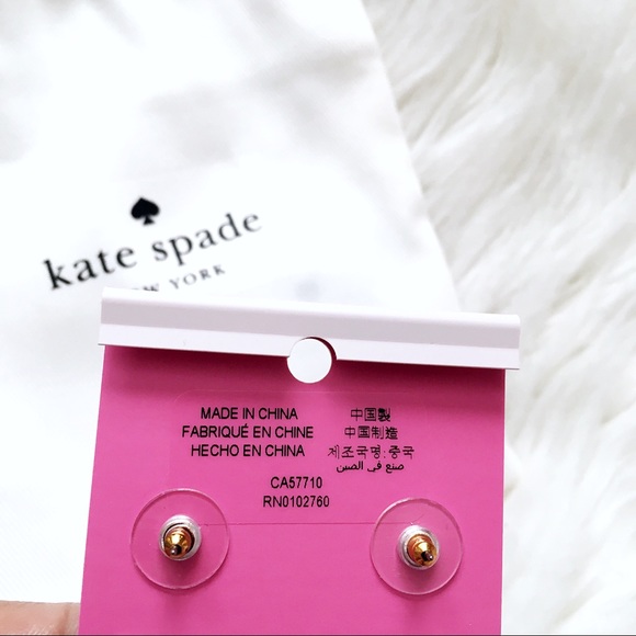 Kate Spade Pink Bourgeois Bow Studs Earrings - Picture 3 of 3